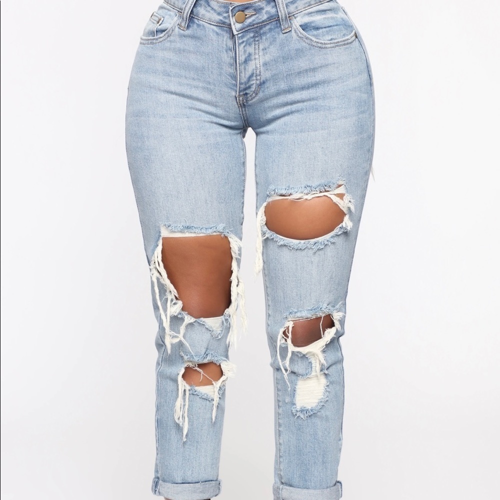Womens New Fashion Nova So Over You Boyfriend Jean